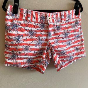 Lilly Pulitzer Fireworks Callahan Shorts Size 4